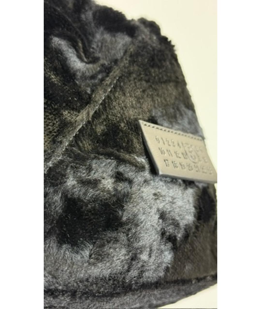 MM6 MAISON MARGIELA Черная тканевая сумка с короткими ручками, фото 3