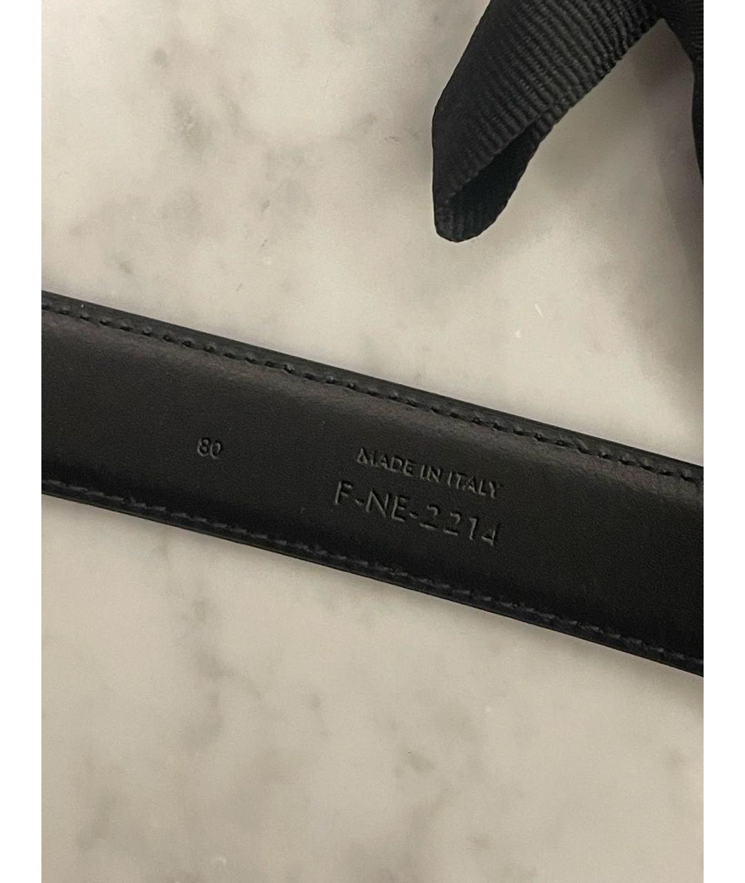 CELINE Черный кожаный ремень, фото 4