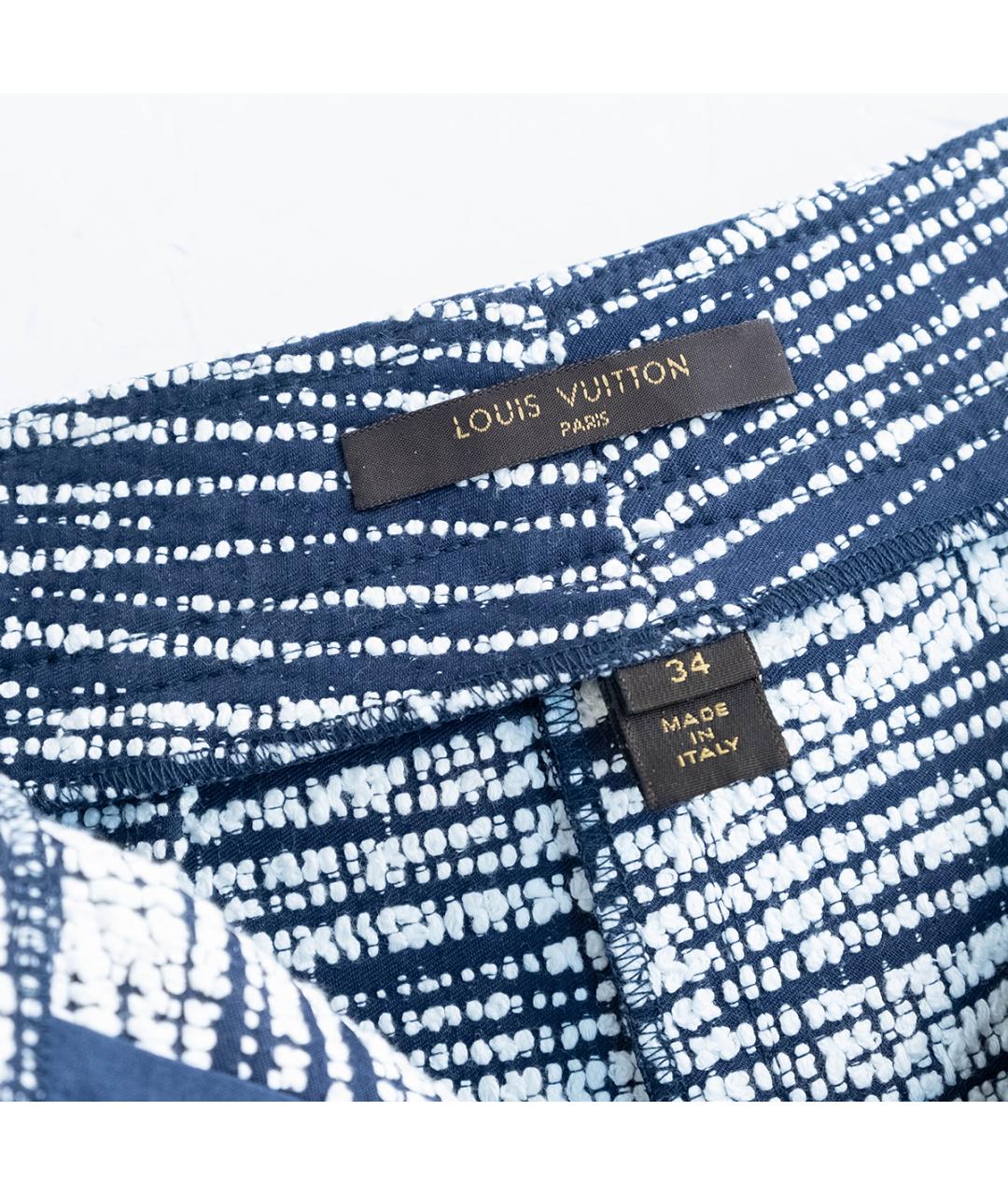 LOUIS VUITTON Синий хлопковый костюм с брюками, фото 9