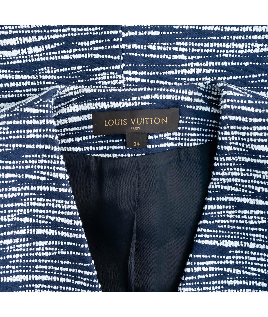 LOUIS VUITTON Синий хлопковый костюм с брюками, фото 6