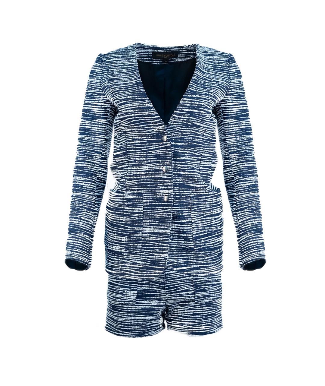 LOUIS VUITTON Синий хлопковый костюм с брюками, фото 10