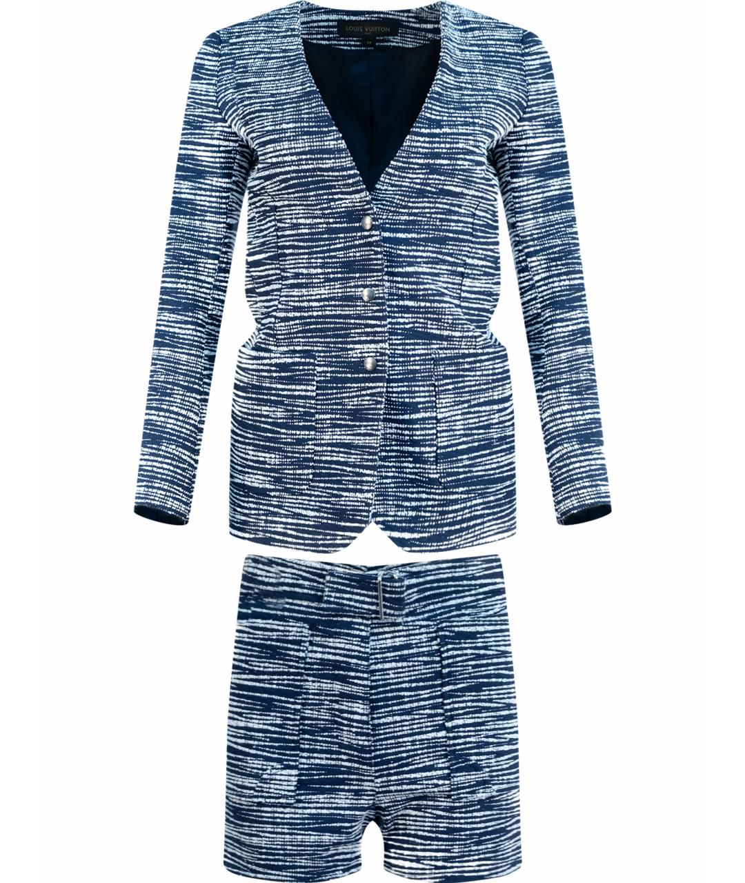 LOUIS VUITTON Синий хлопковый костюм с брюками, фото 1