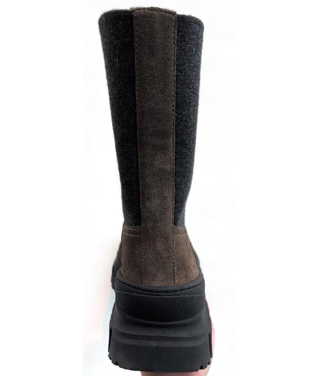 BRUNELLO CUCINELLI Коричневые замшевые полусапоги, фото 3