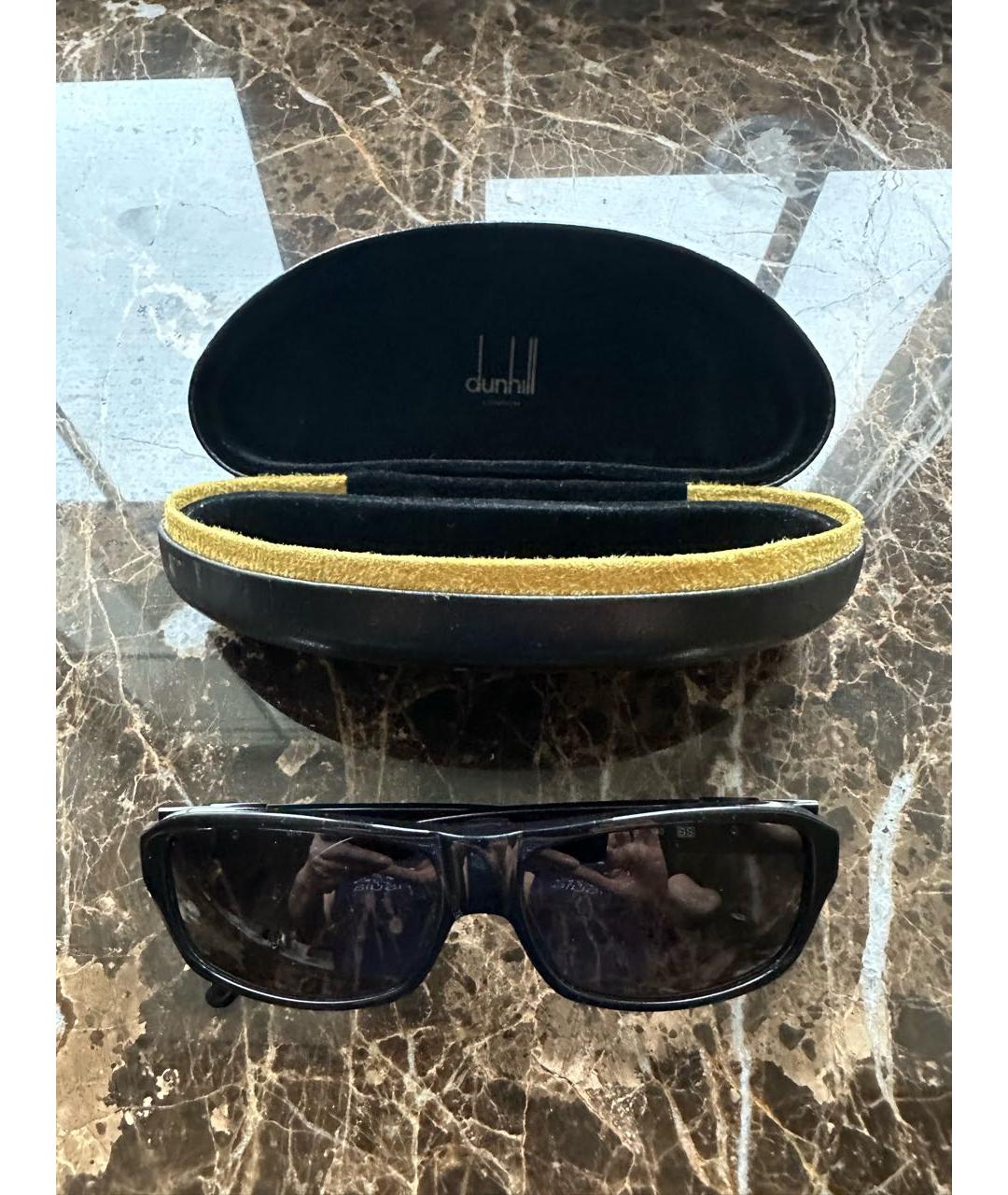 DUNHILL Черные пластиковые солнцезащитные очки, фото 5