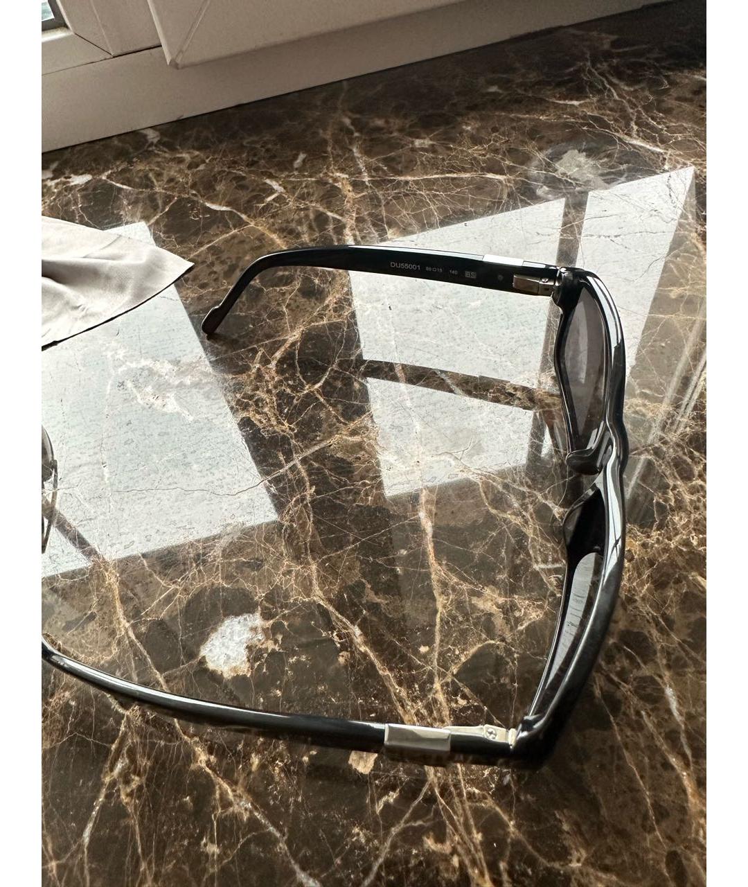 DUNHILL Черные пластиковые солнцезащитные очки, фото 2