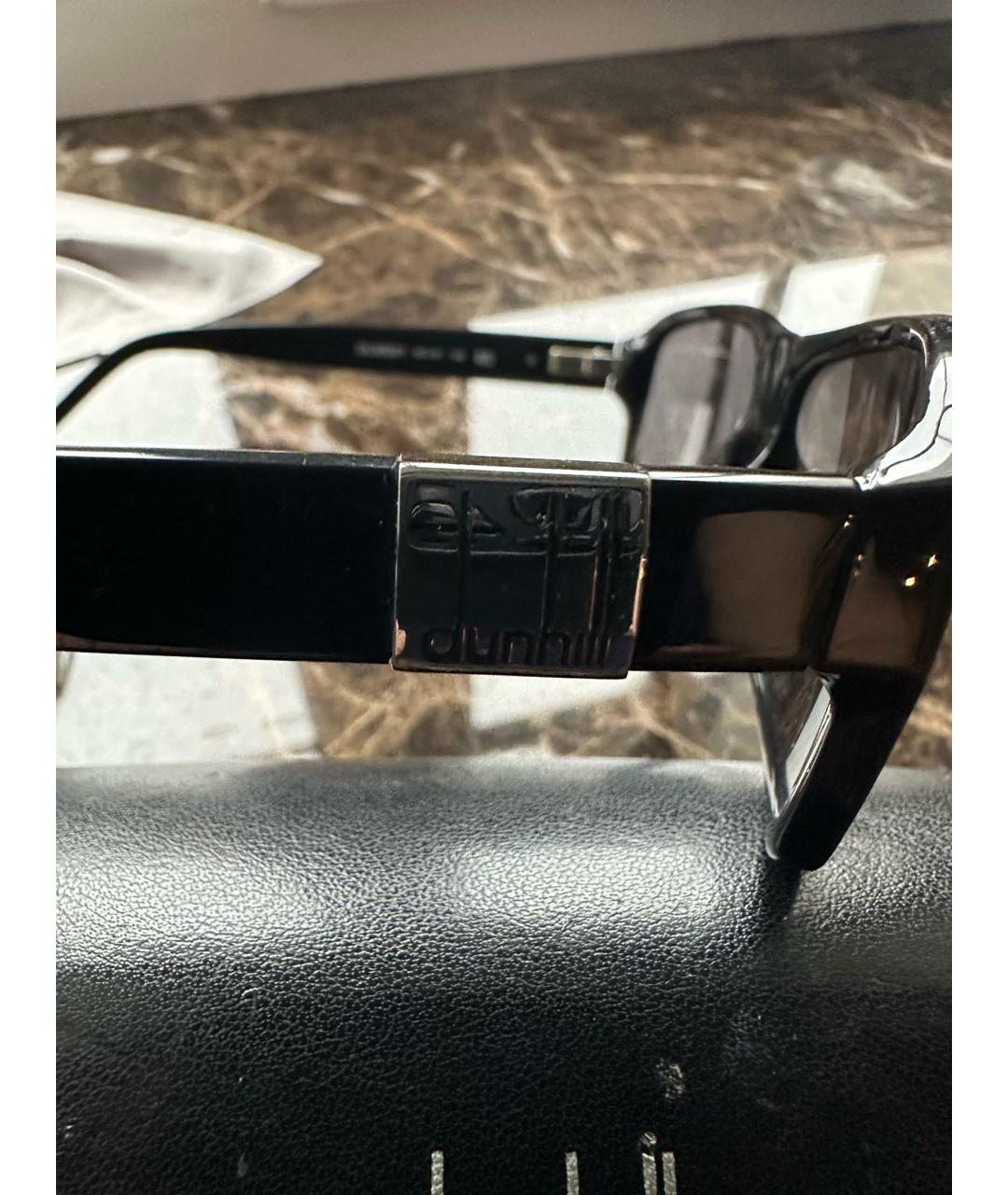 DUNHILL Черные пластиковые солнцезащитные очки, фото 3
