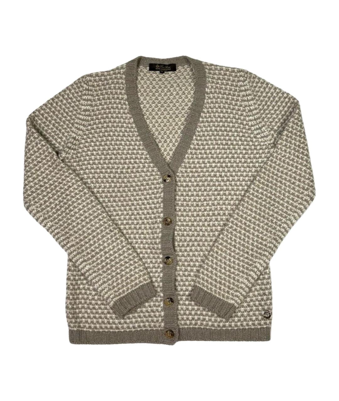 LORO PIANA Бежевый кашемировый кардиган, фото 1