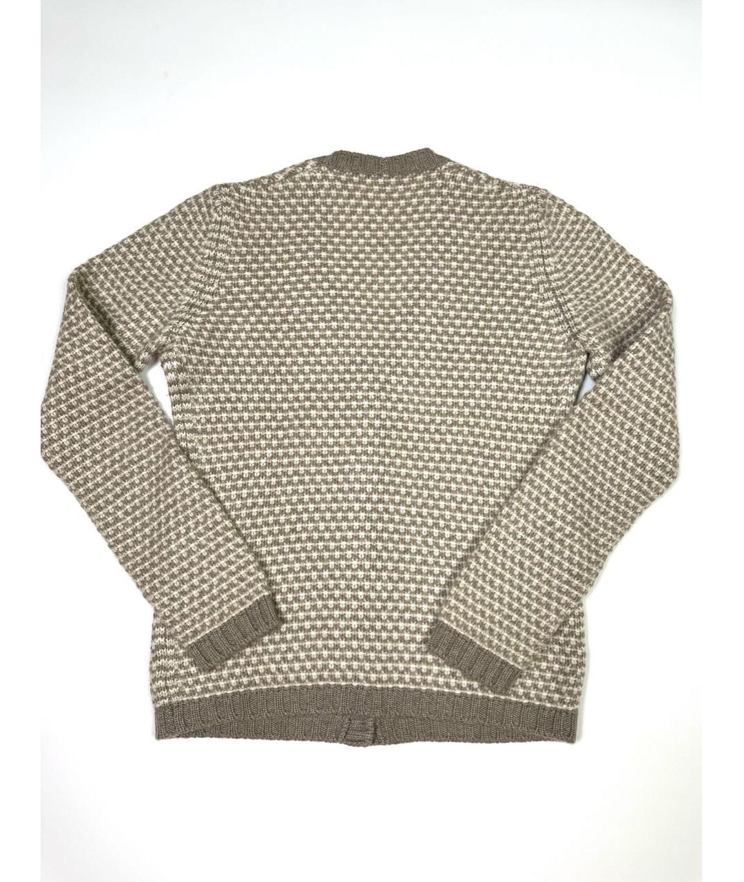 LORO PIANA Бежевый кашемировый кардиган, фото 8