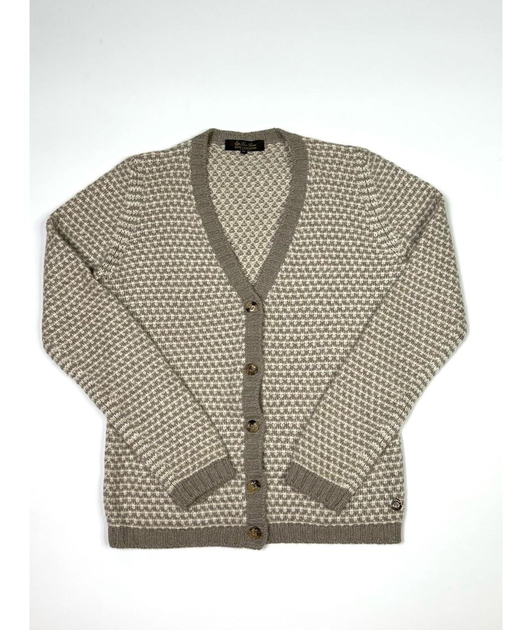 LORO PIANA Бежевый кашемировый кардиган, фото 9