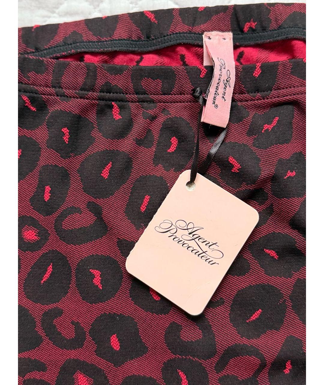 AGENT PROVOCATEUR Бордовые полиамидовые спортивные брюки и шорты, фото 2