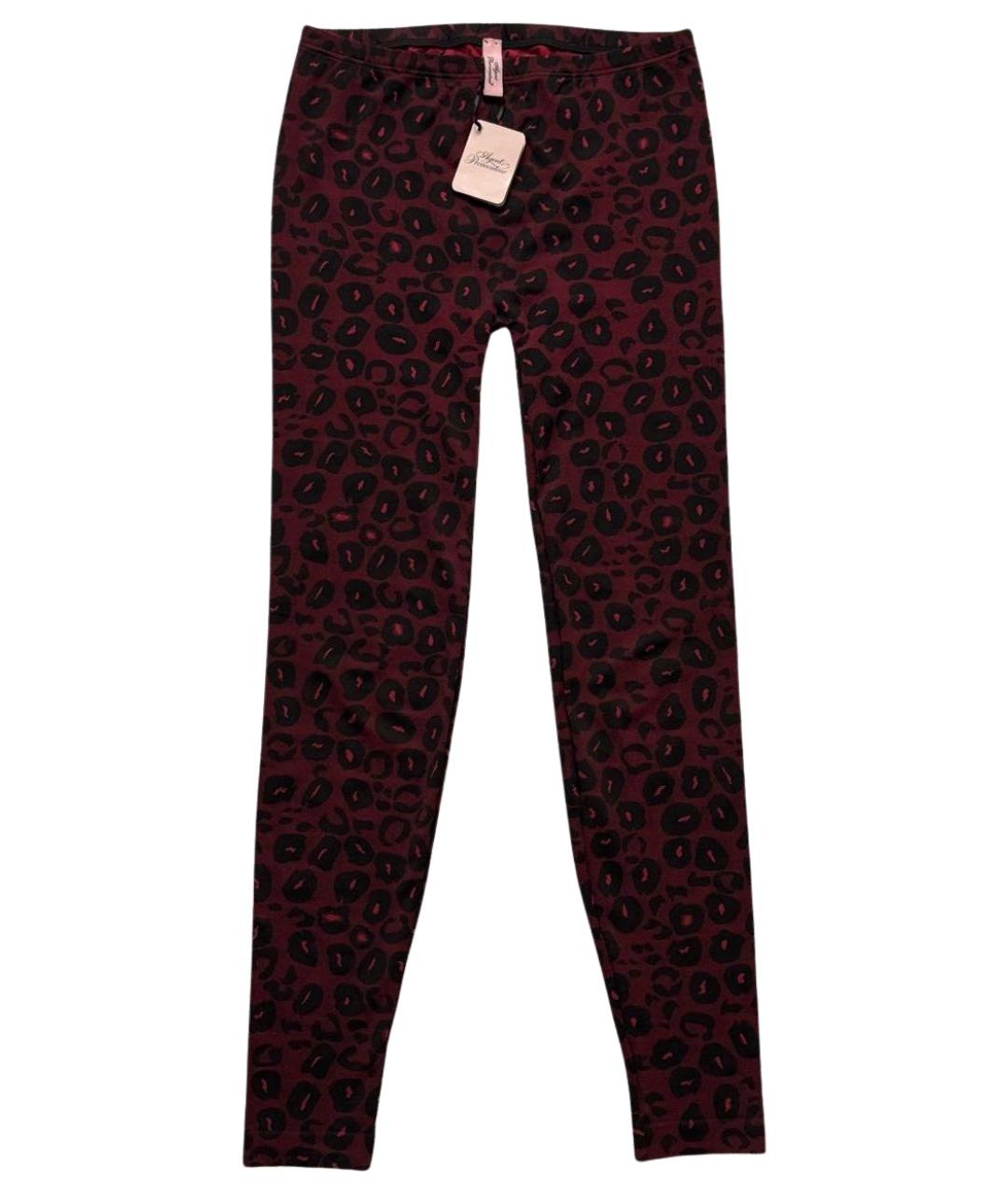 AGENT PROVOCATEUR Бордовые полиамидовые спортивные брюки и шорты, фото 1