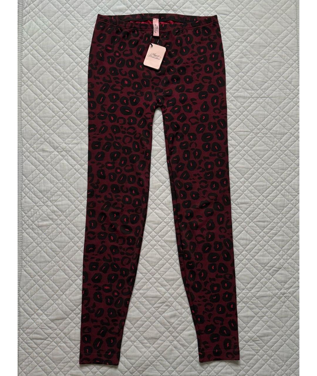 AGENT PROVOCATEUR Бордовые полиамидовые спортивные брюки и шорты, фото 6