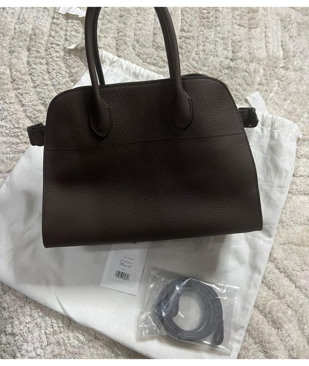 THE ROW Коричневая кожаная сумка тоут, фото 2