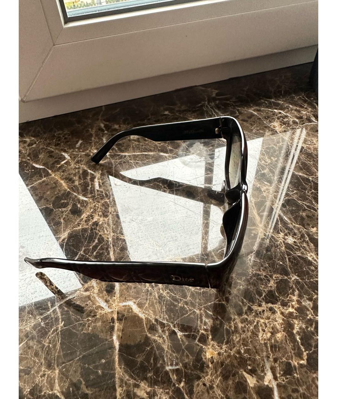 CHRISTIAN DIOR Черные пластиковые солнцезащитные очки, фото 2