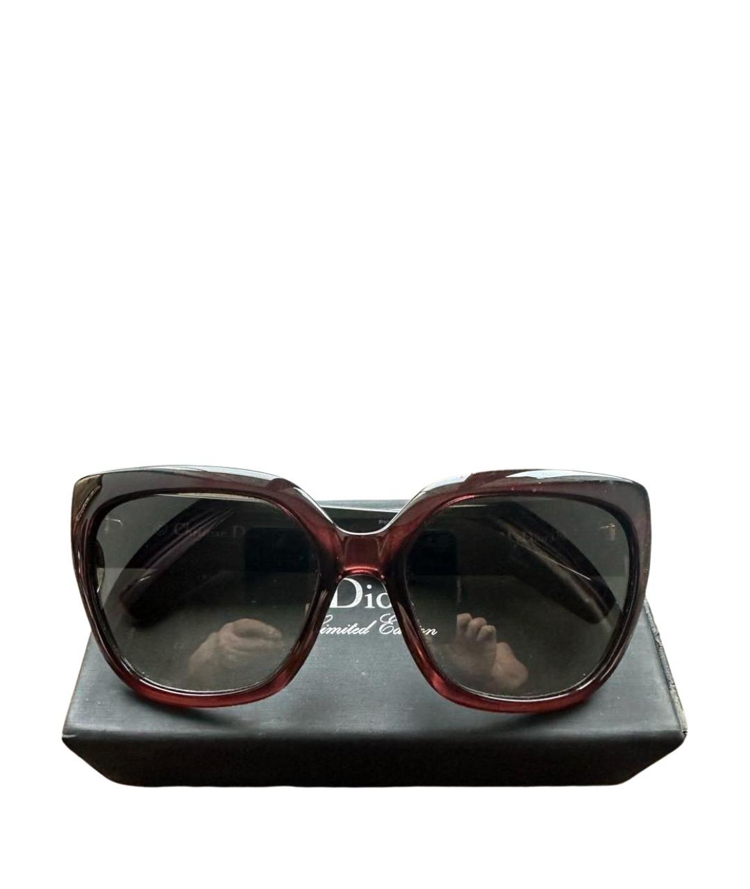 CHRISTIAN DIOR Черные пластиковые солнцезащитные очки, фото 5