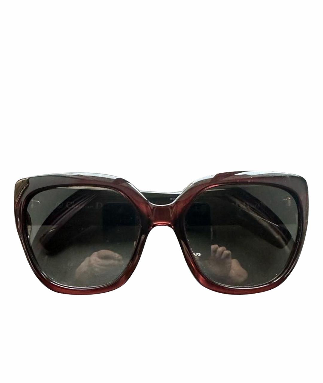 CHRISTIAN DIOR Черные пластиковые солнцезащитные очки, фото 1