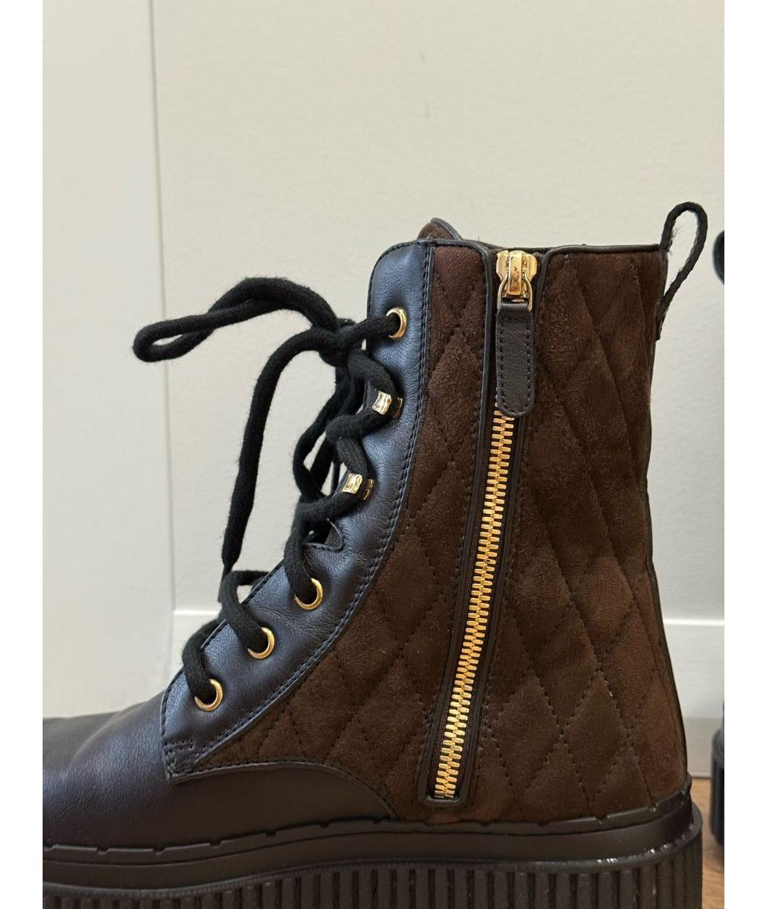 TOD'S Черные кожаные ботинки, фото 5