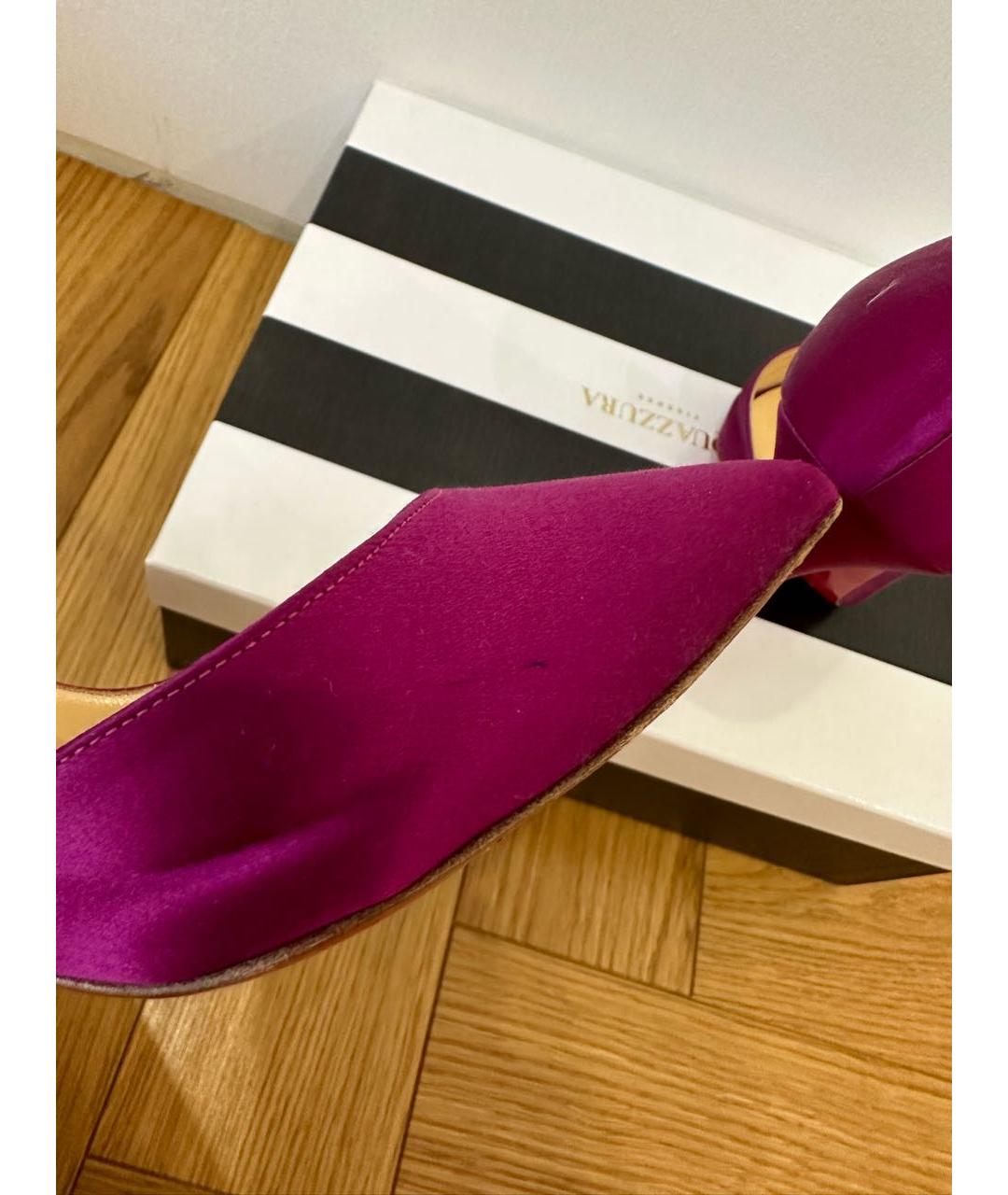 CHRISTIAN LOUBOUTIN Фуксия текстильные туфли, фото 7