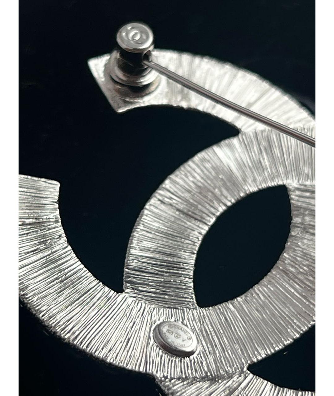 CHANEL Серебряная металлическая булавка / брошь, фото 5