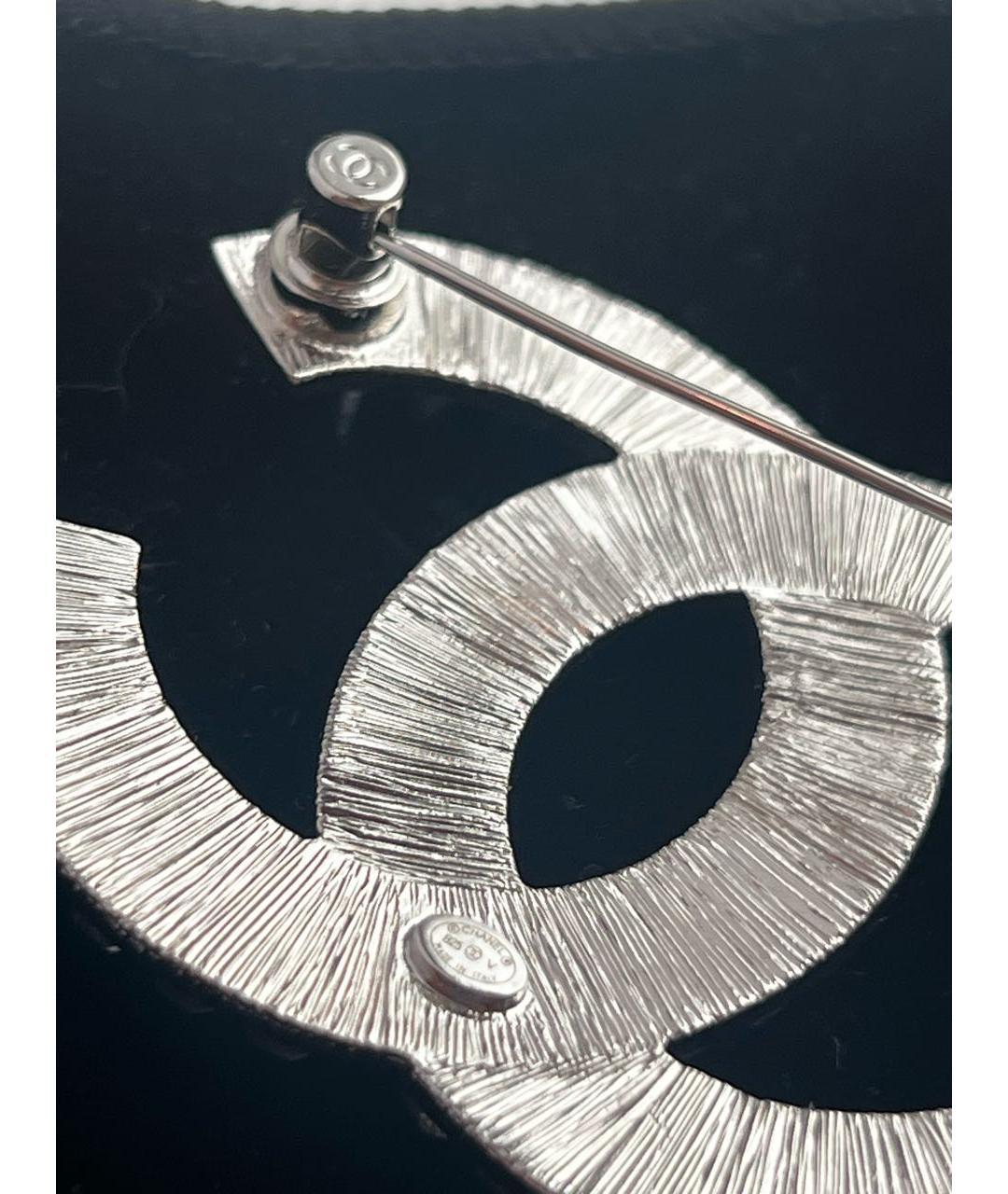 CHANEL Серебряная металлическая булавка / брошь, фото 3