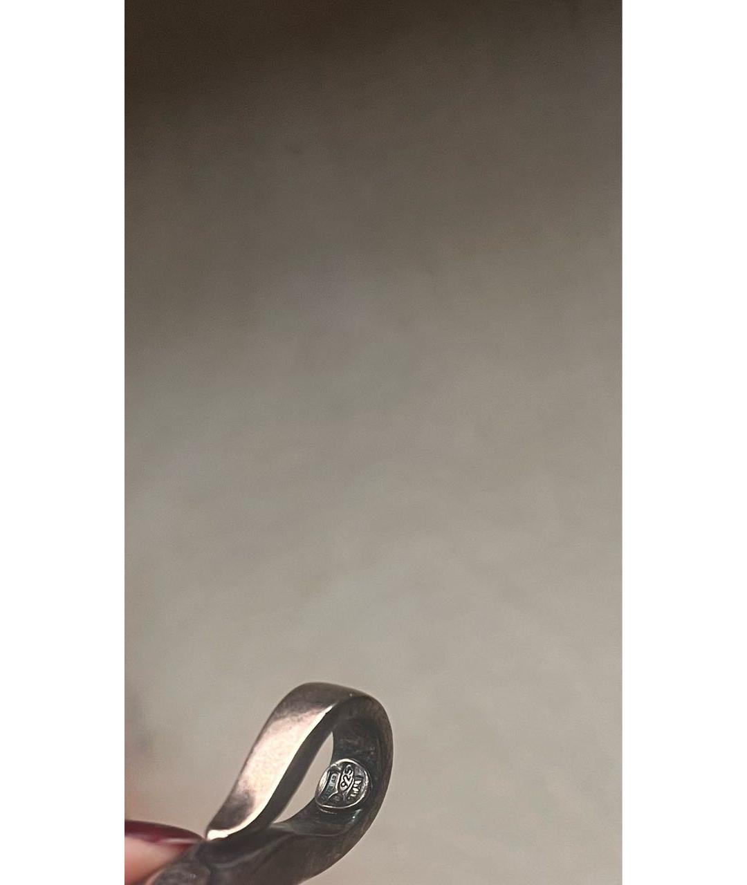 BOTTEGA VENETA Коричневое серебряное колье, фото 5