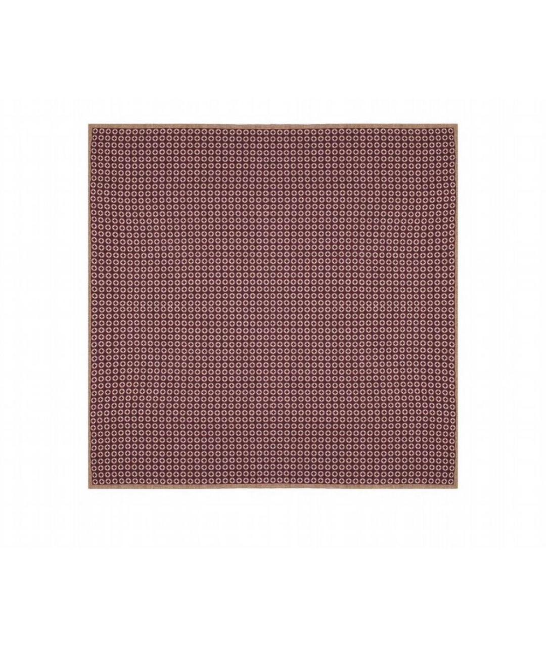 BRUNELLO CUCINELLI Коричневый шелковый платок, фото 1