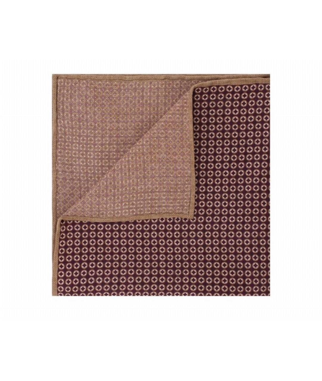 BRUNELLO CUCINELLI Коричневый шелковый платок, фото 2