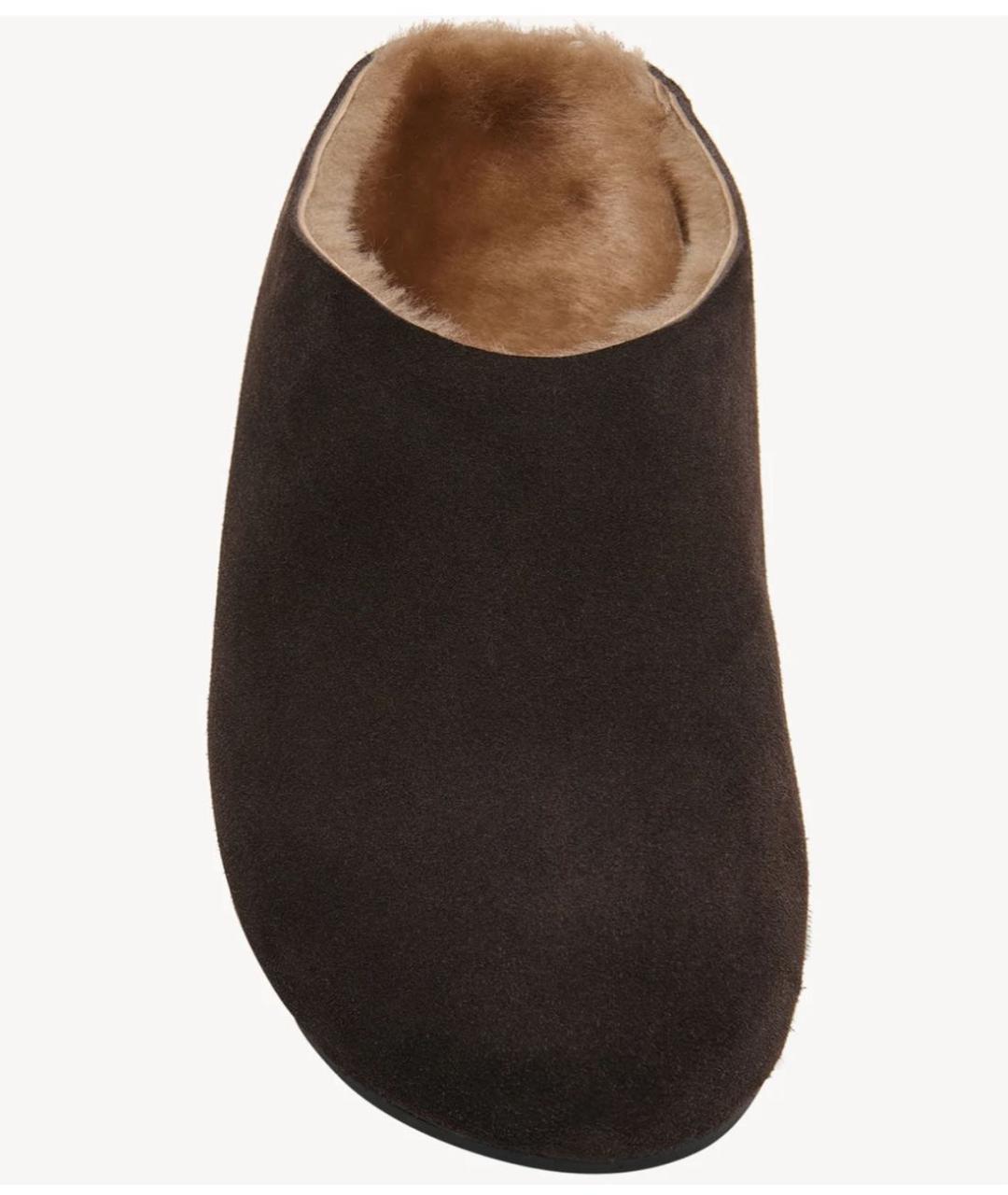 THE ROW Коричневые замшевые мюли, фото 2