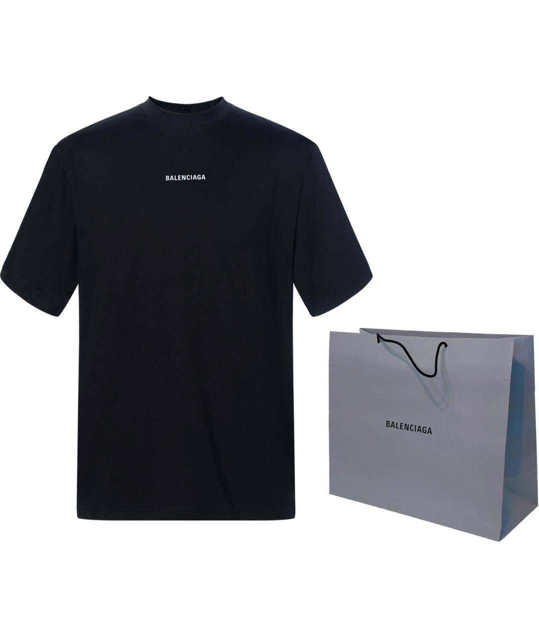 BALENCIAGA Черная футболка, фото 3