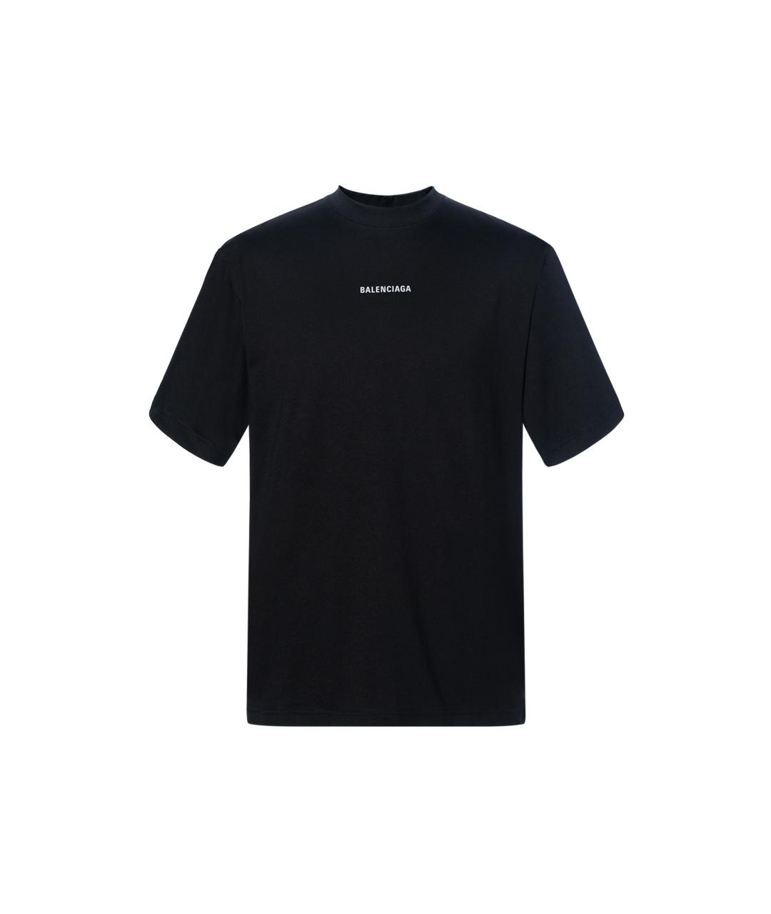 BALENCIAGA Черная футболка, фото 1