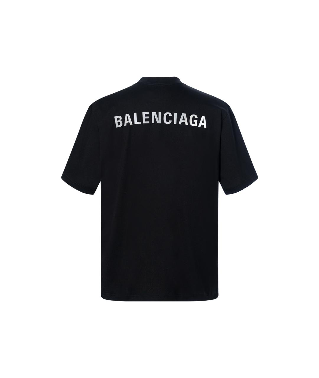 BALENCIAGA Черная футболка, фото 2
