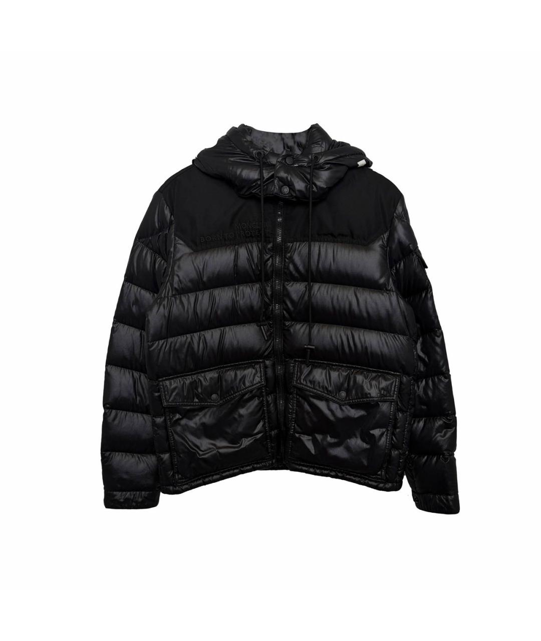 MONCLER Черный пуховик, фото 1