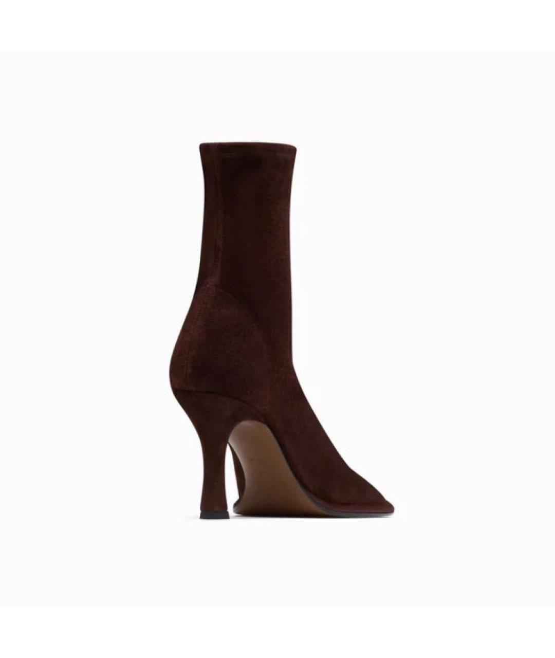 NEOUS Коричневые кожаные ботильоны, фото 3