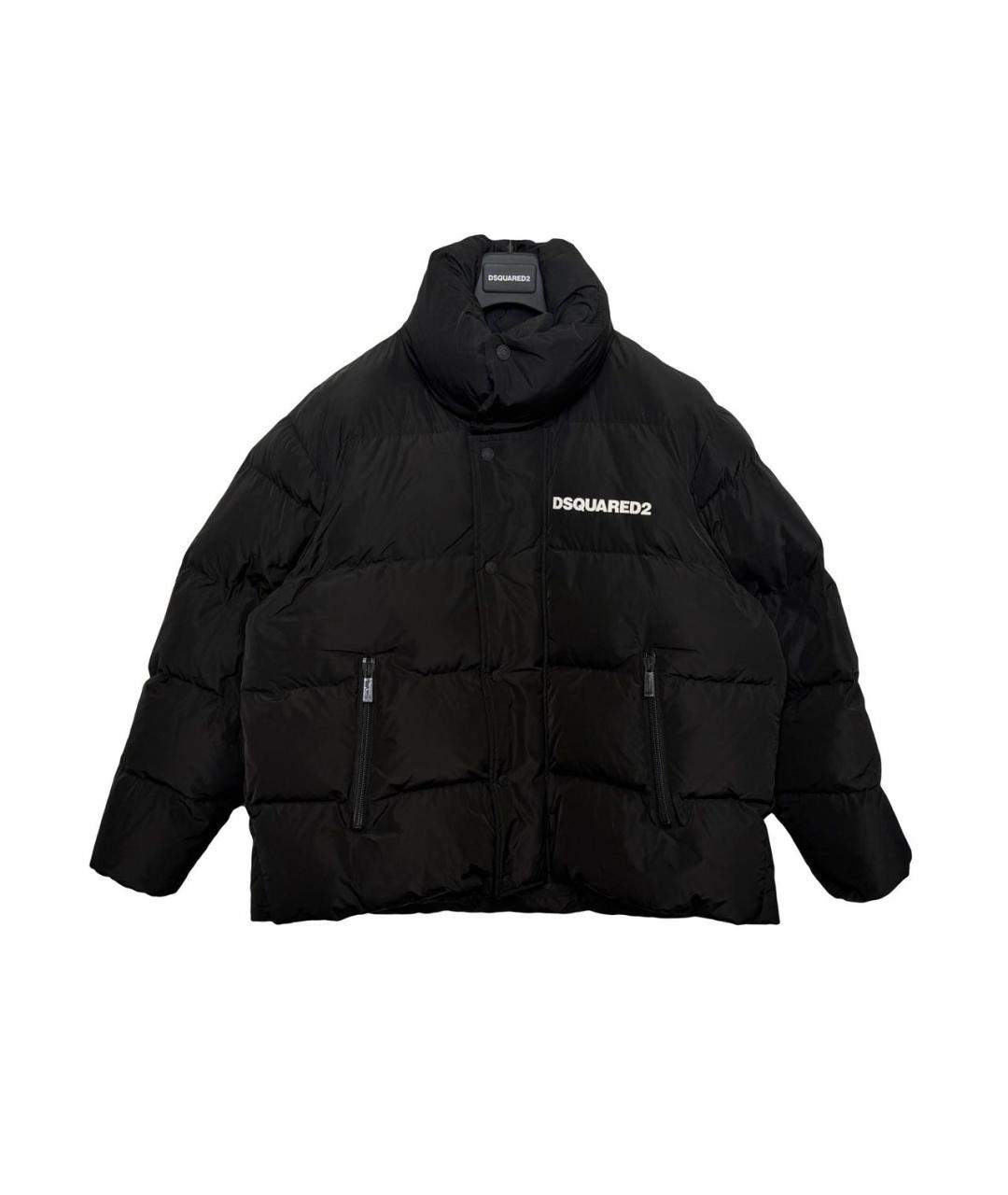 DSQUARED2 Черный полиэстеровый пуховик, фото 4