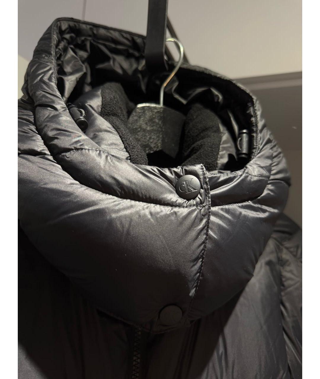 CALVIN KLEIN Черная синтетическая куртка, фото 4