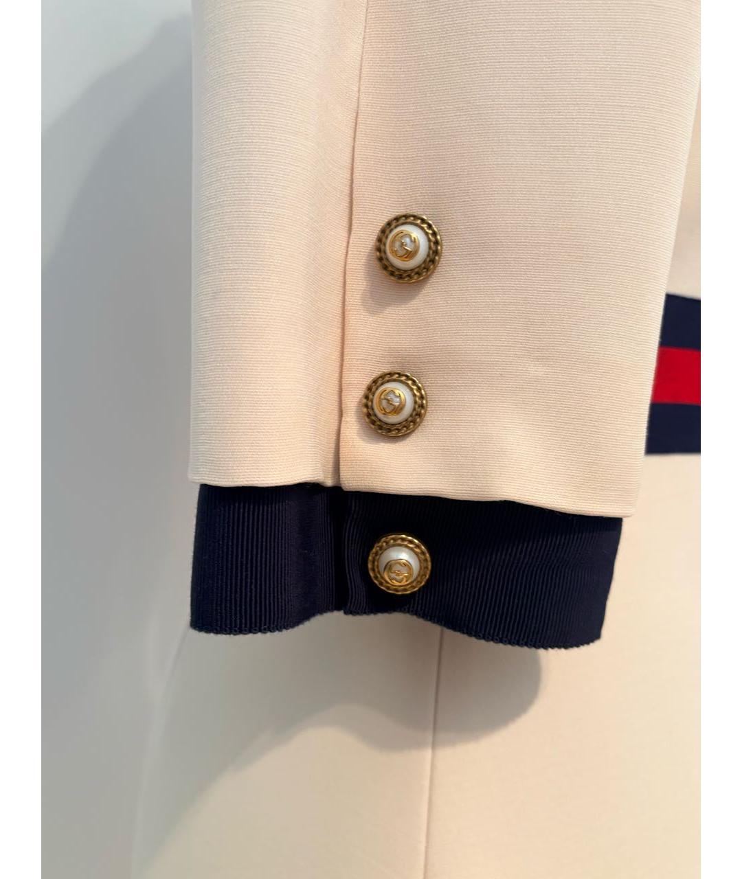 GUCCI Бежевое шерстяное повседневное платье, фото 4