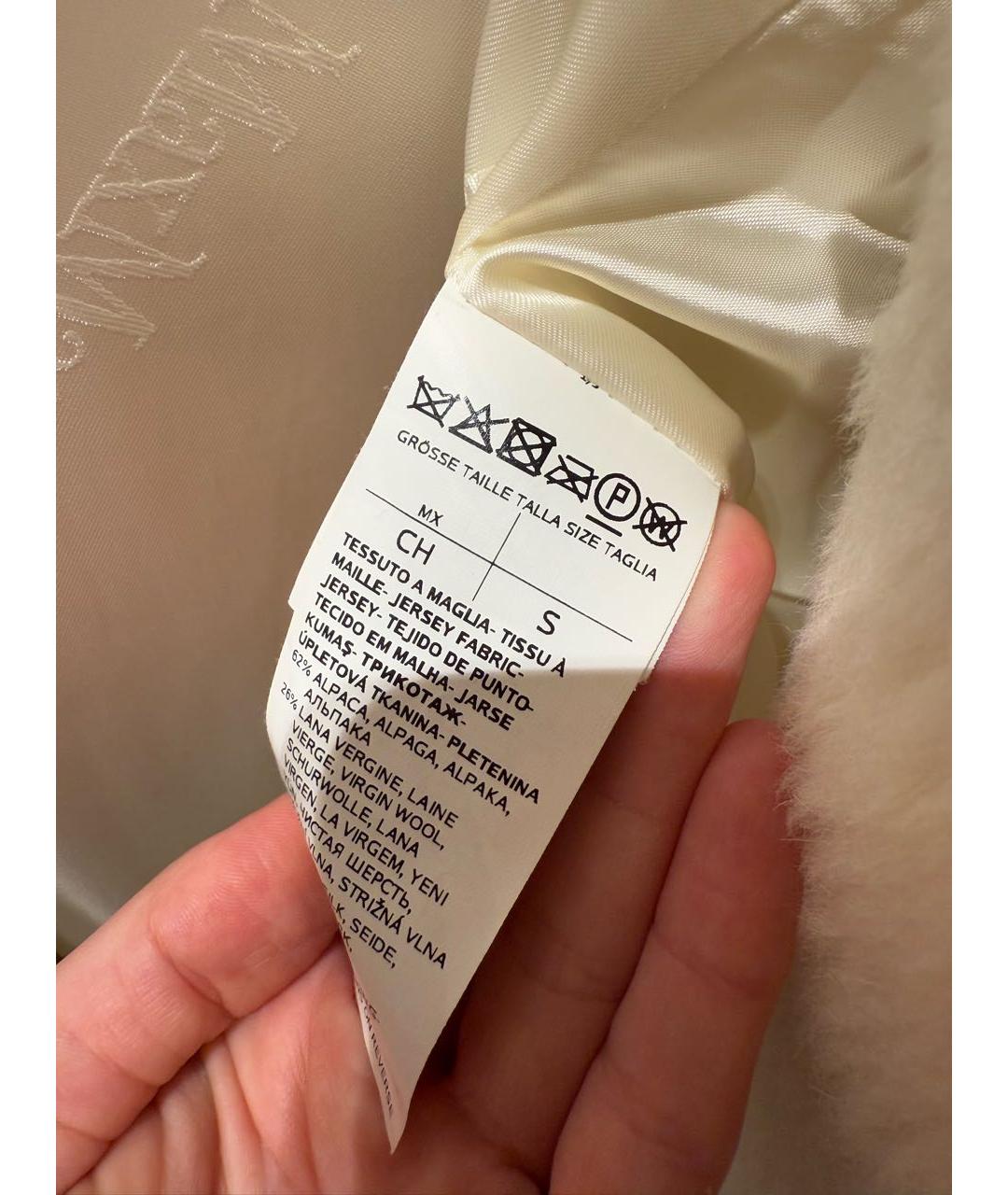 MAX MARA Белое пальто, фото 6