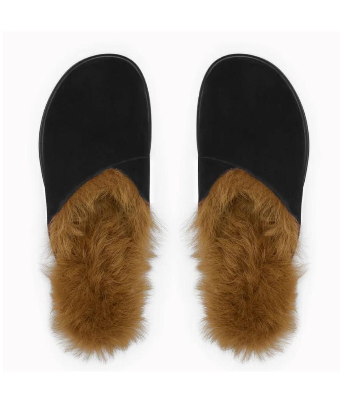 NEOUS Черные кожаные мюли, фото 2