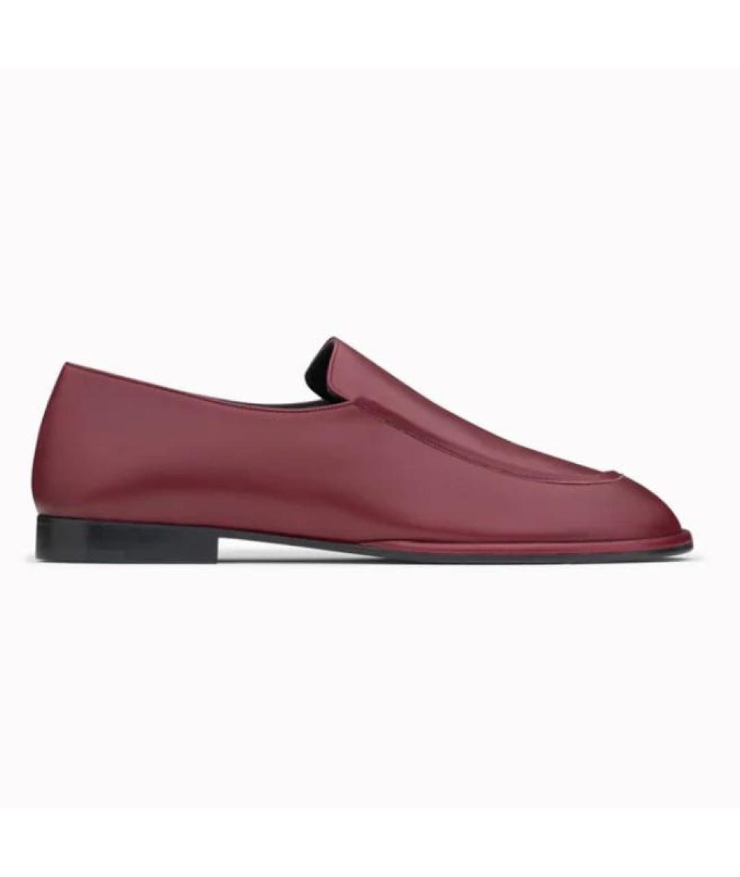 NEOUS Бордовые кожаные лоферы, фото 4