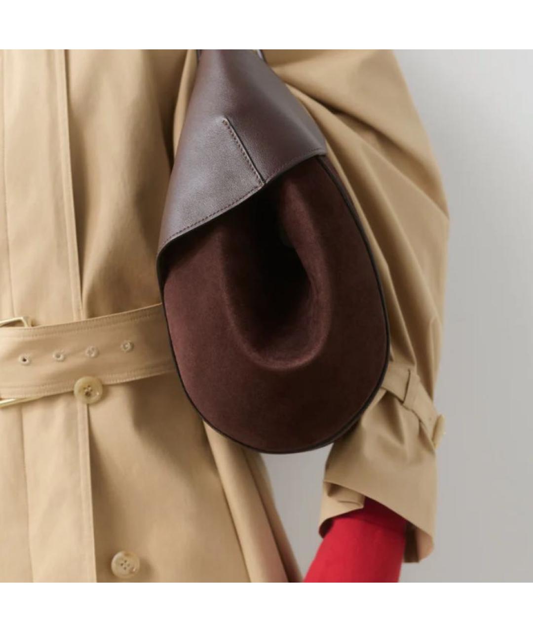 NEOUS Коричневая кожаная сумка с короткими ручками, фото 2