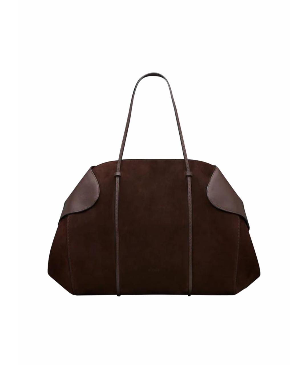 NEOUS Коричневая кожаная сумка с короткими ручками, фото 1