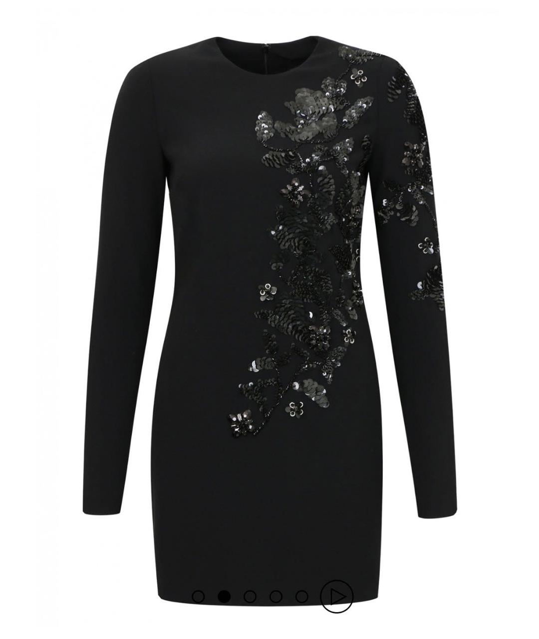 DSQUARED2 Черное шерстяное коктейльное платье, фото 6