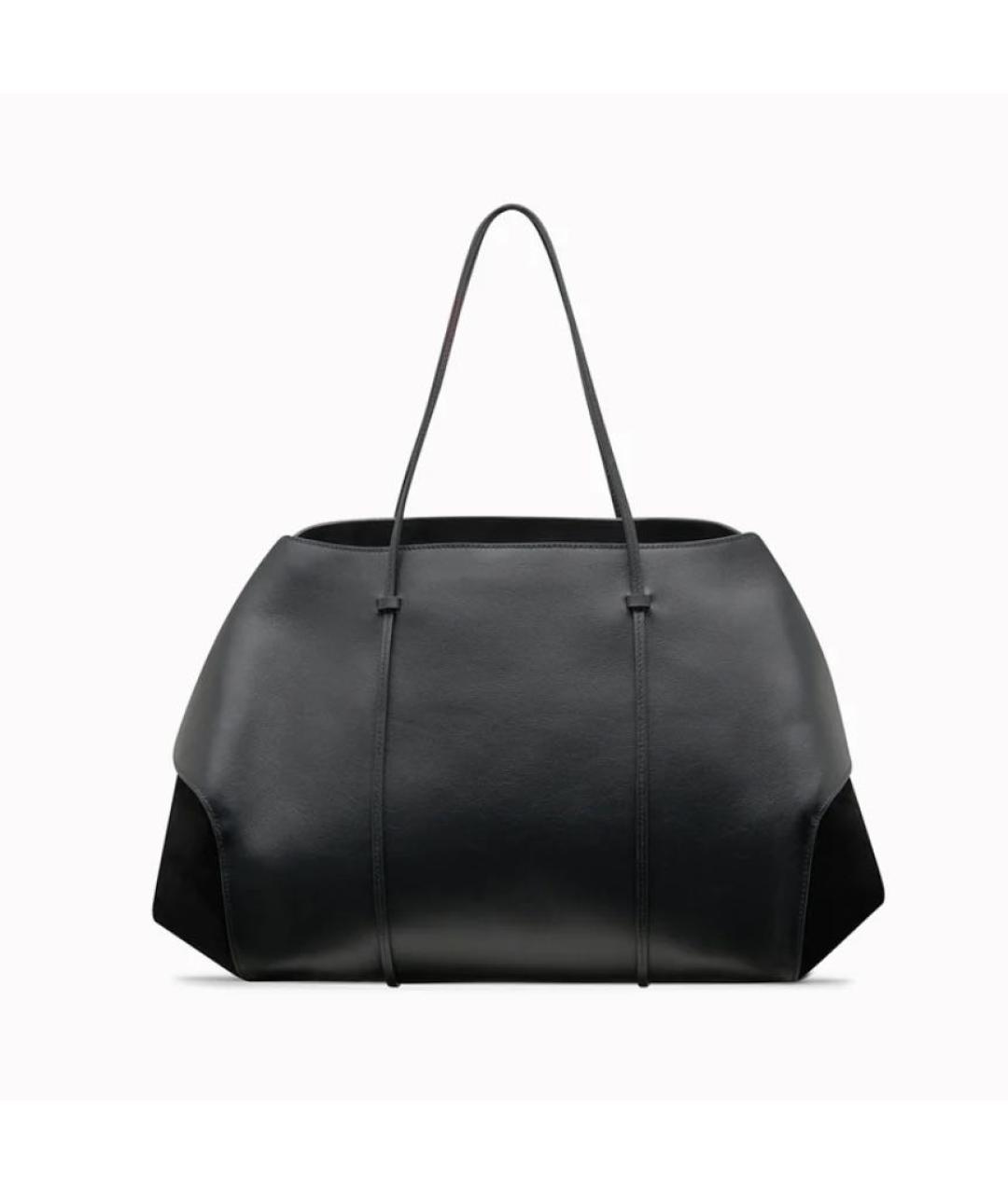 NEOUS Черная кожаная сумка с короткими ручками, фото 4