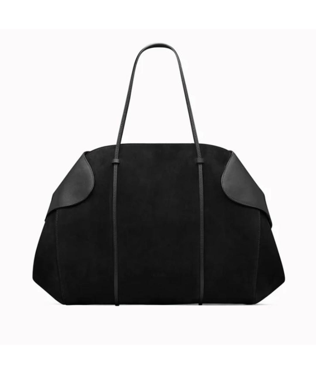 NEOUS Черная кожаная сумка с короткими ручками, фото 5