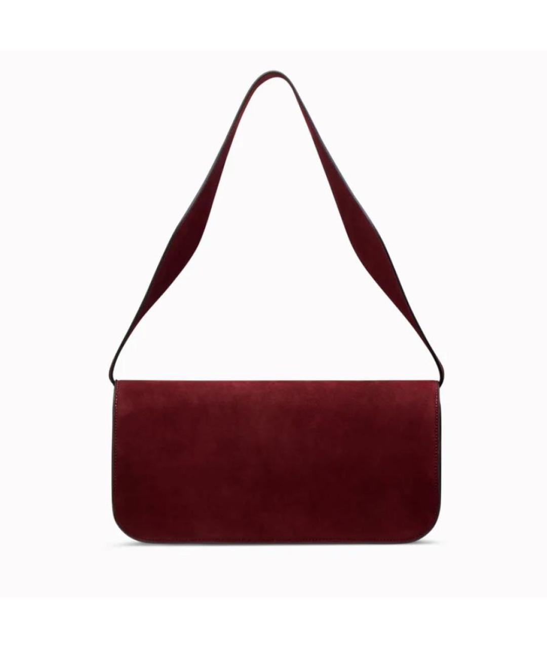 NEOUS Бордовая кожаная сумка с короткими ручками, фото 3