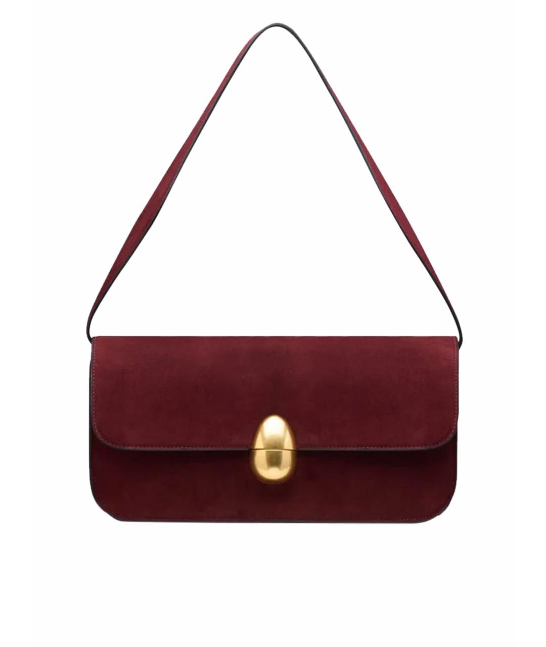 NEOUS Бордовая кожаная сумка с короткими ручками, фото 1