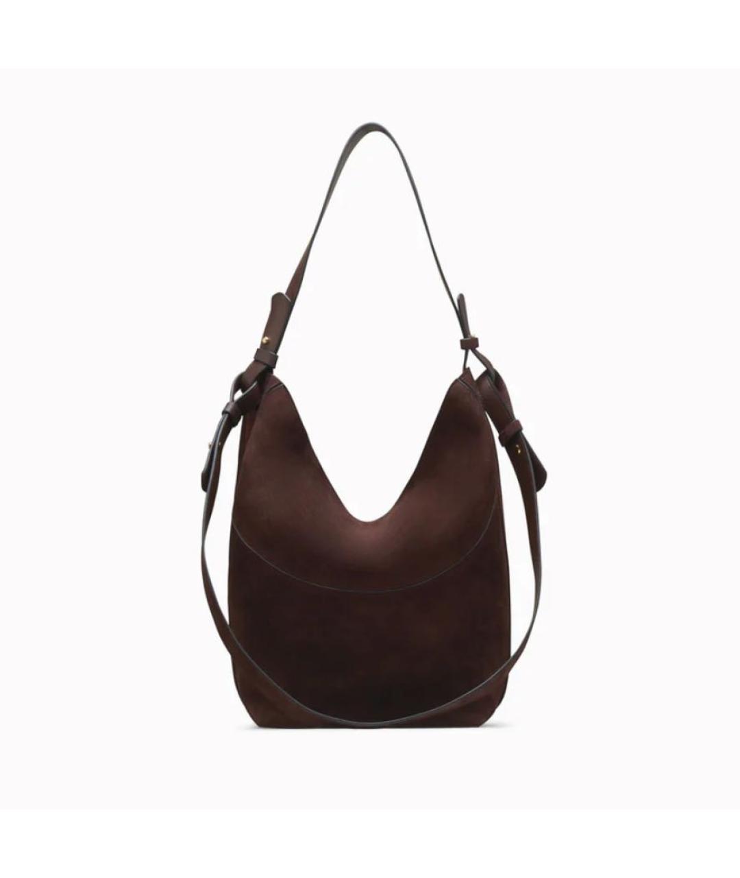 NEOUS Коричневая кожаная сумка с короткими ручками, фото 5