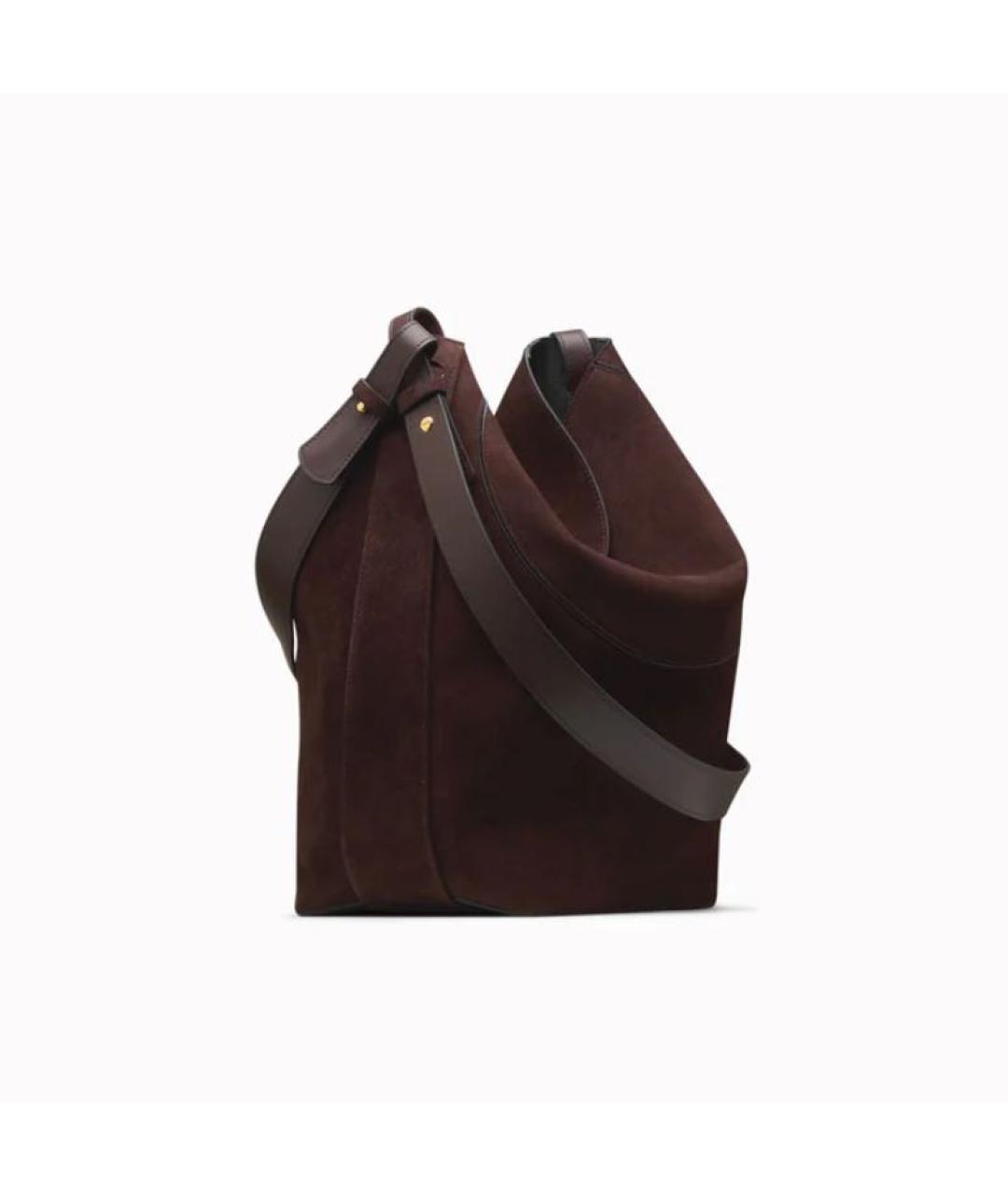 NEOUS Коричневая кожаная сумка с короткими ручками, фото 3