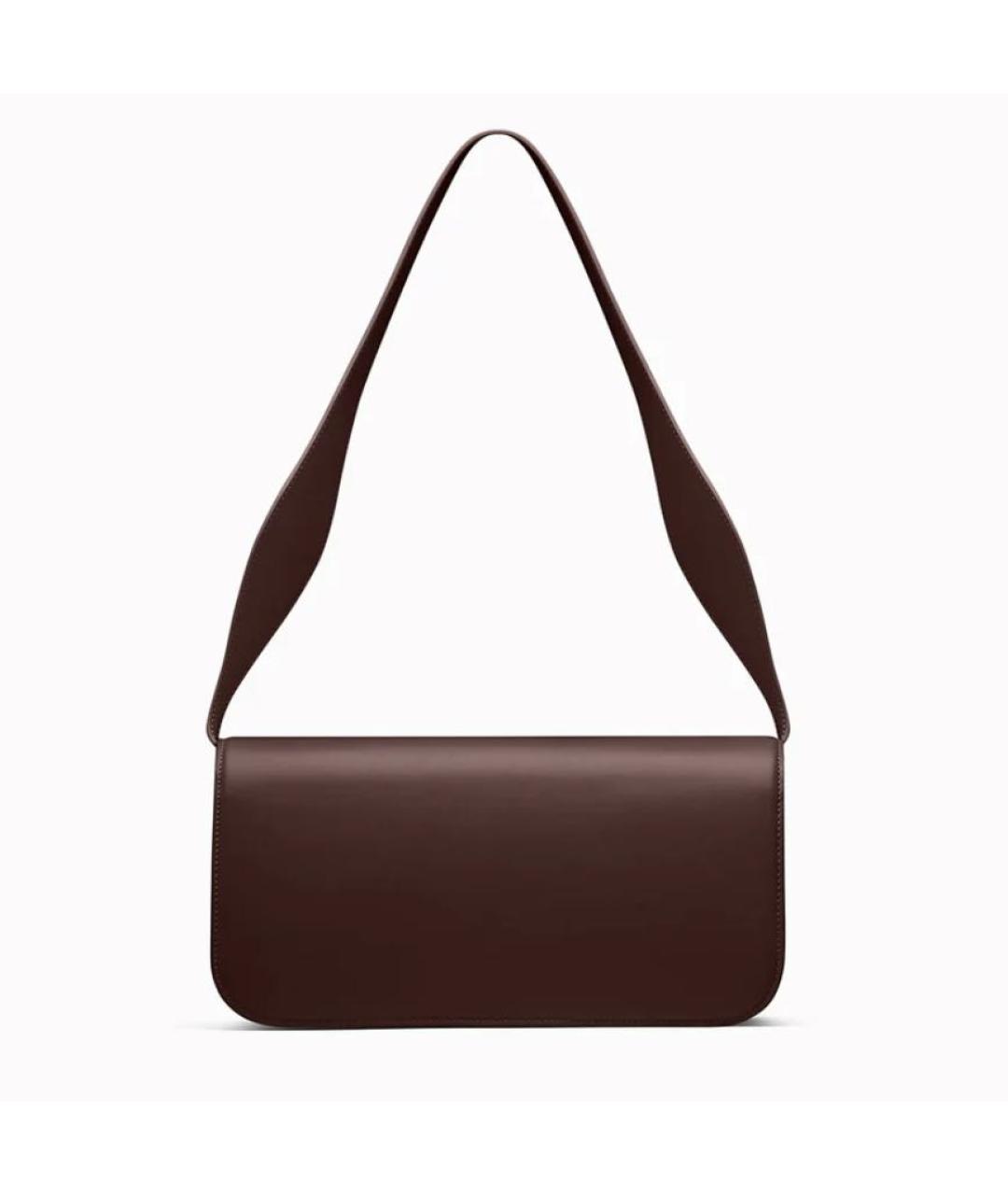 NEOUS Коричневая кожаная сумка с короткими ручками, фото 4