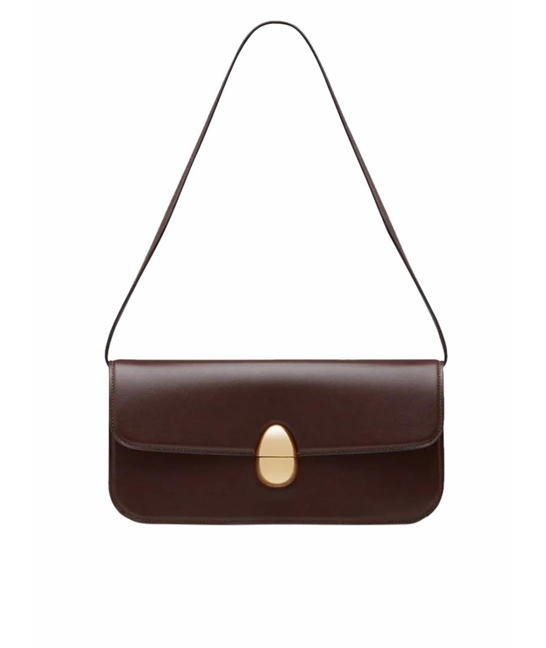 NEOUS Коричневая кожаная сумка с короткими ручками, фото 1